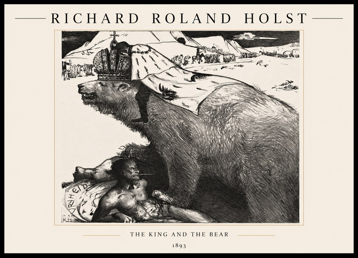 Richard Roland Holst The King's Burden No3 - Plakat
