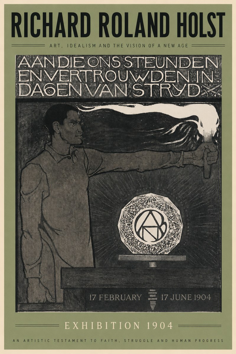 Richard Roland Holst Aan Die Ons Steunden En Vertrouwden in Dagen Van Stryd No2 - Plakat