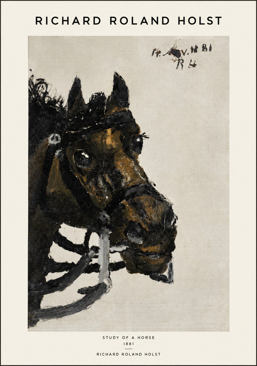Richard Roland Holst Study of a Horse No1 - Plakat
