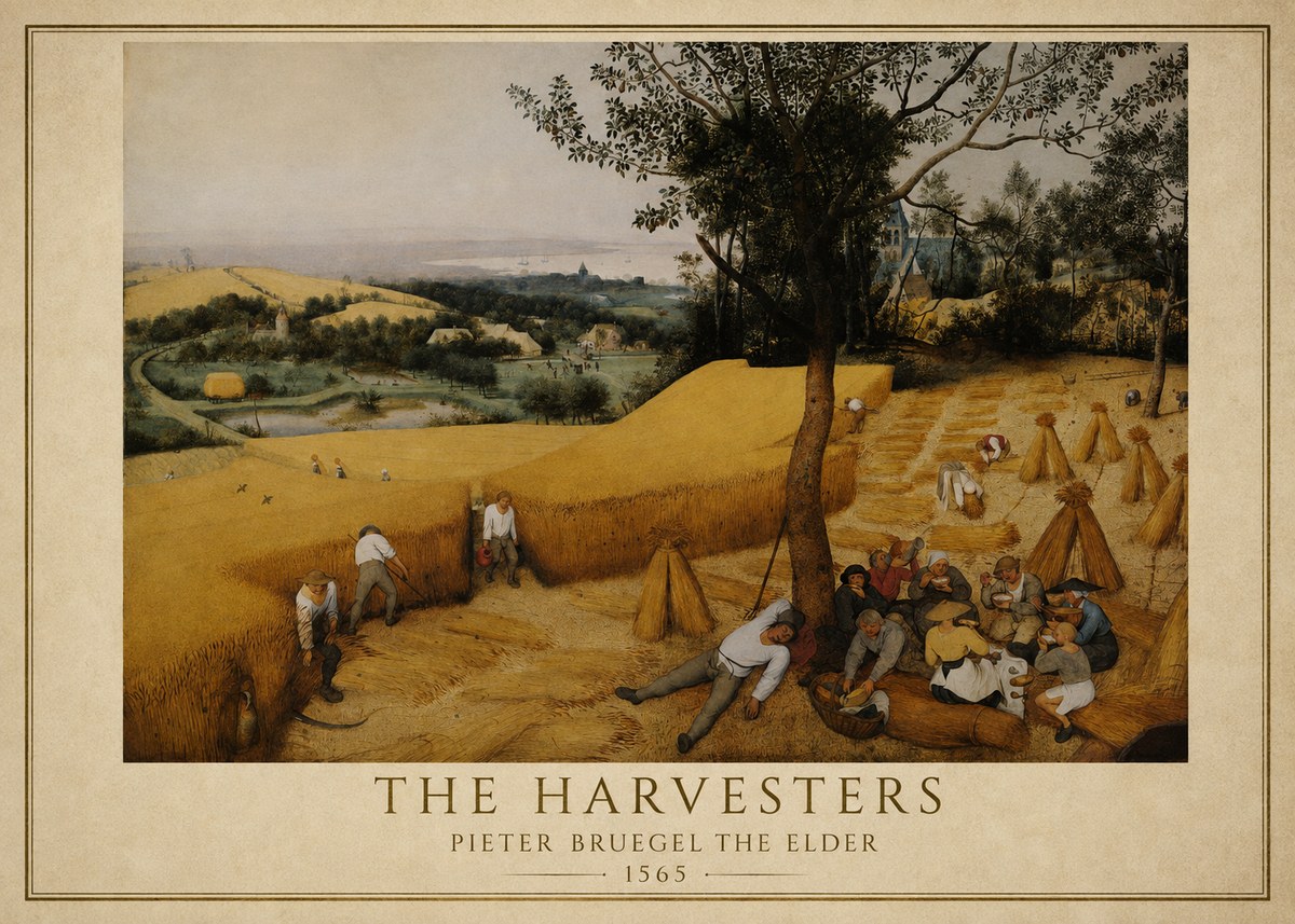 Pieter Bruegel The Harvesters II No1 - Plakat