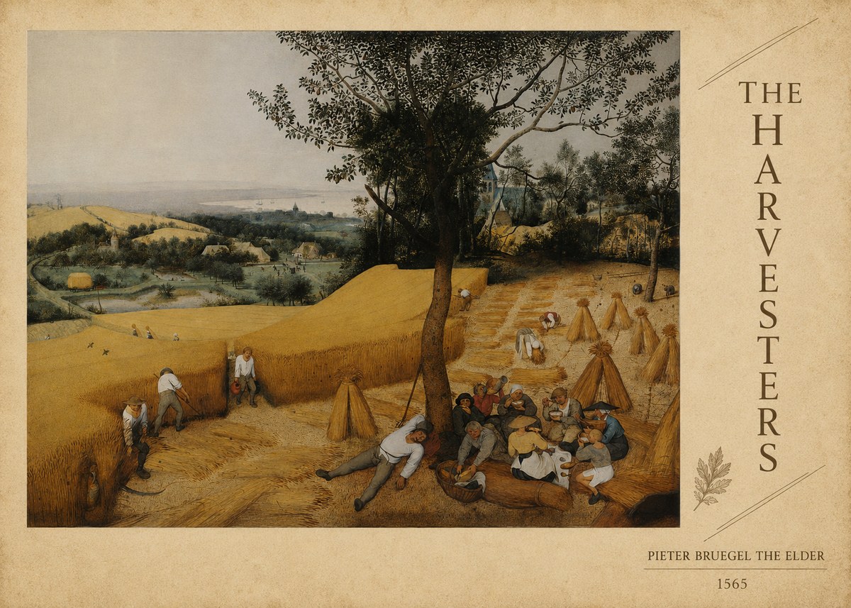 Pieter Bruegel The Harvesters II No6 - Plakat