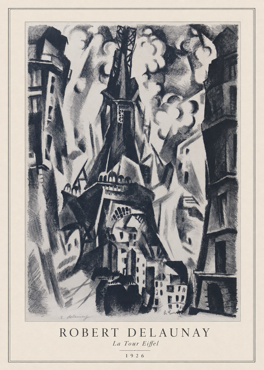 Robert Delaunay La Tour Eiffel No3 - Plakat