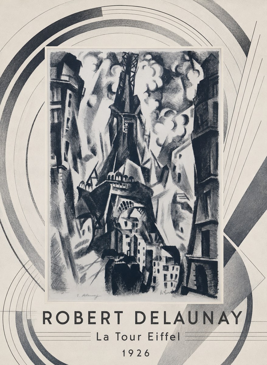 Robert Delaunay La Tour Eiffel No4 - Plakat