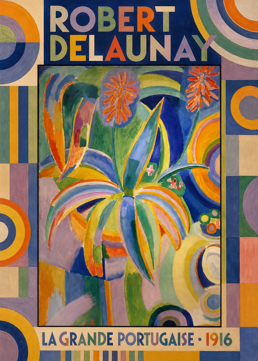 Robert Delaunay La Grande Portugaise I No6 - Plakat