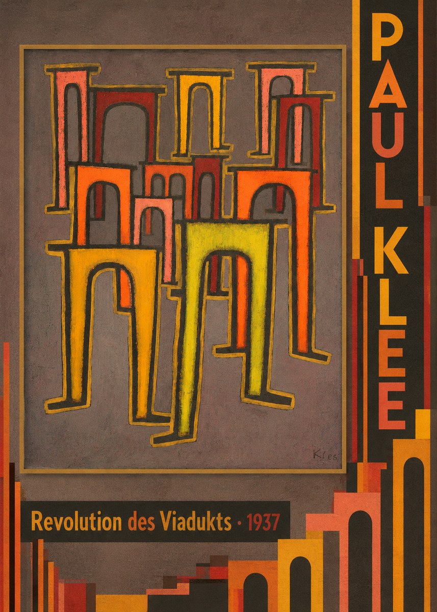 Paul Klee Revolution Des Viadukts No3 - Plakat