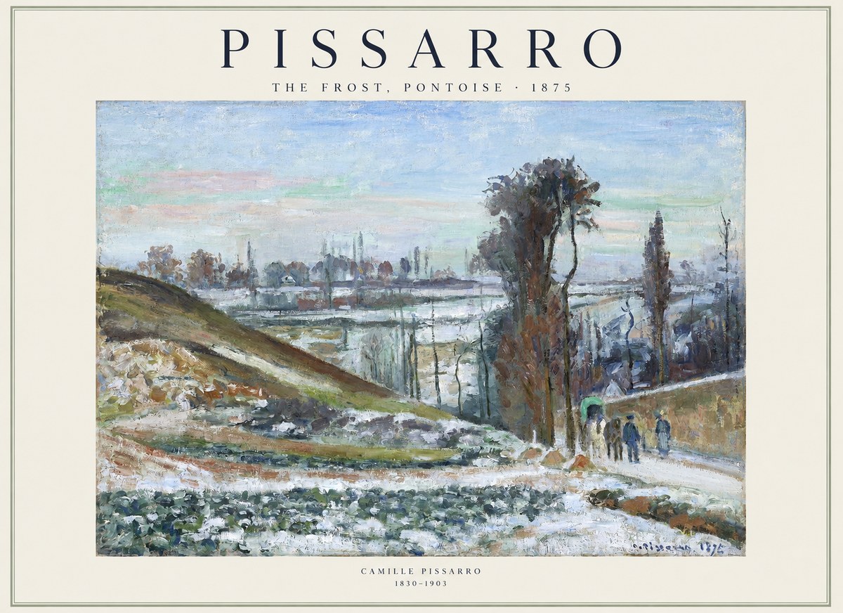 Pissarro The Frost, Pontoise No1 - Plakat