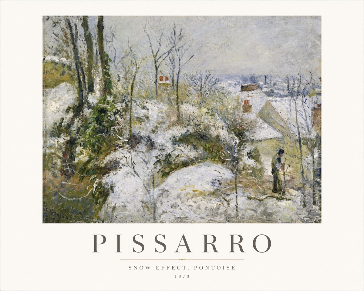 Pissarro Snow Effect, Pontoise No1 - Plakat