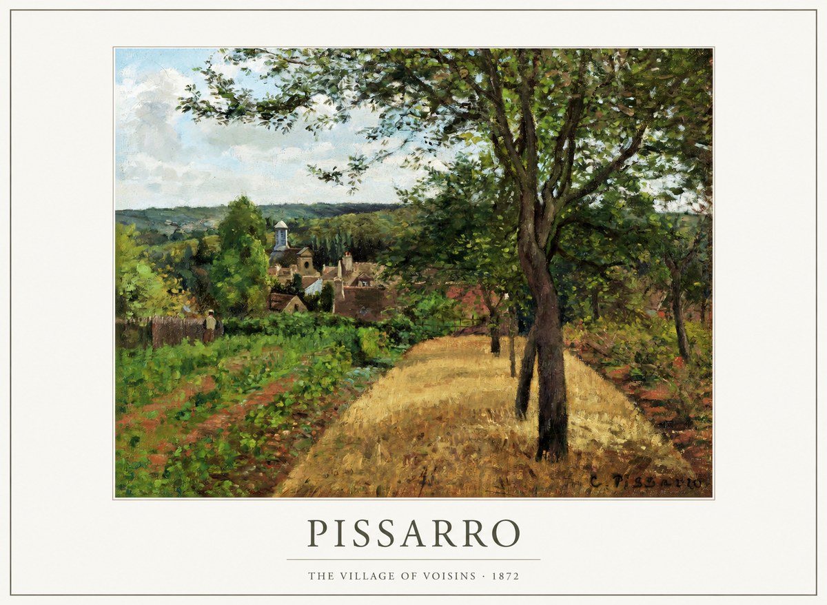 Pissarro The Village of Voisins No1 - Plakat