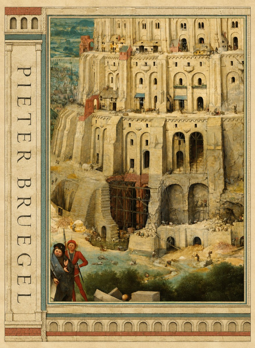 Pieter Bruegel The Tower of Babel IV No2 - Plakat