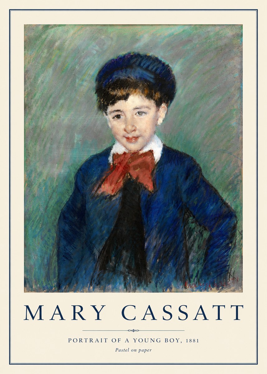 Mary Cassatt Portrait of a Young Boy, 1881 No1 - Plakat