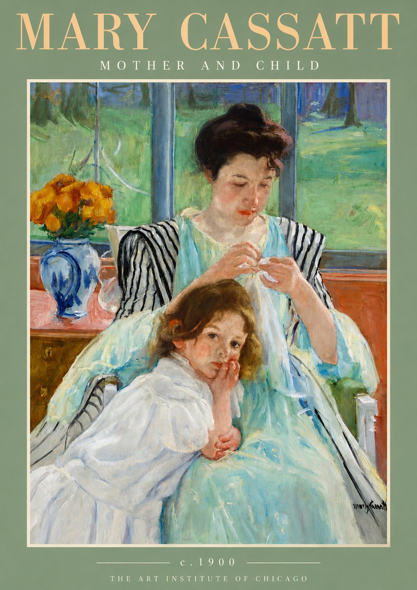 Mary Cassatt Mother and Child VII No3 - Plakat