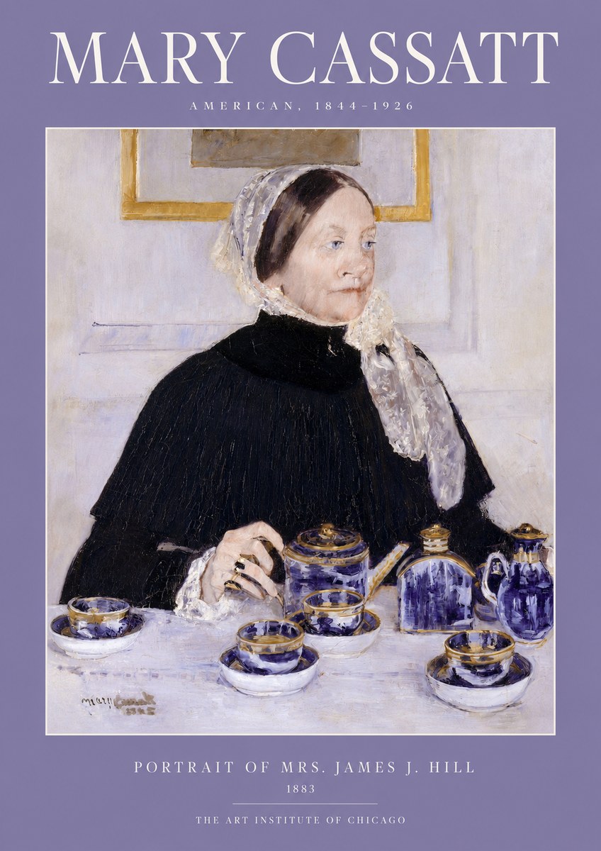 Mary Cassatt Portrait of Mrs. James J. Hill No2 - Plakat