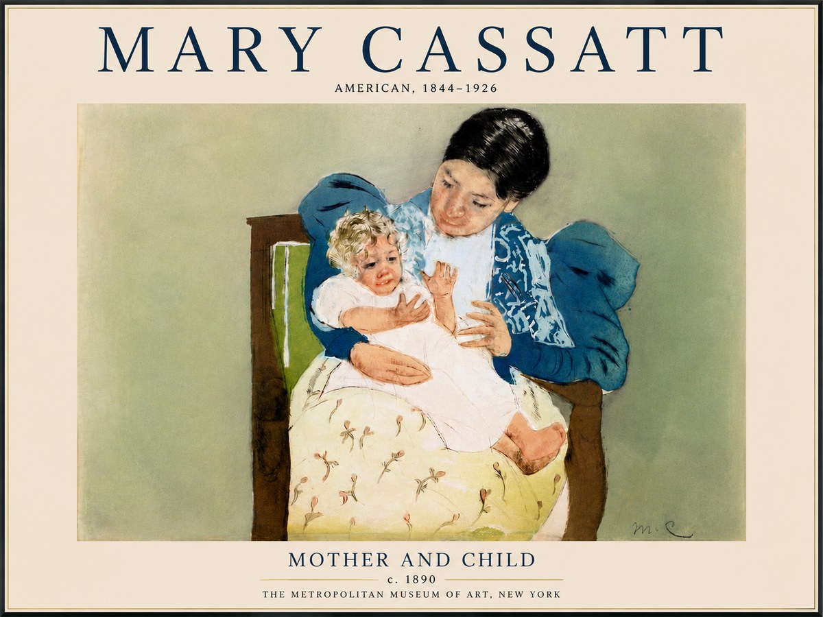 Mary Cassatt Mother and Child VIII No6 - Plakat