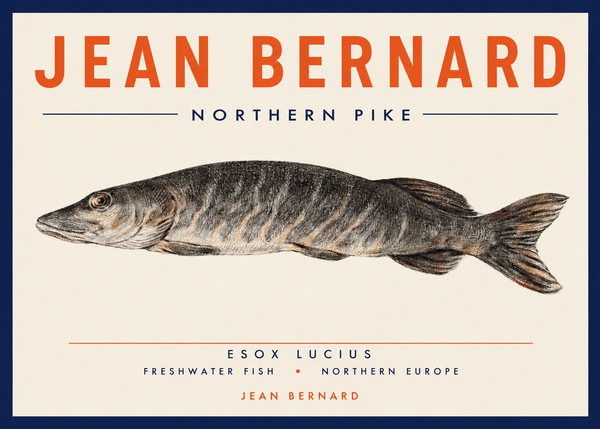 Jean Bernard Australian Lungfish No3 - Plakat