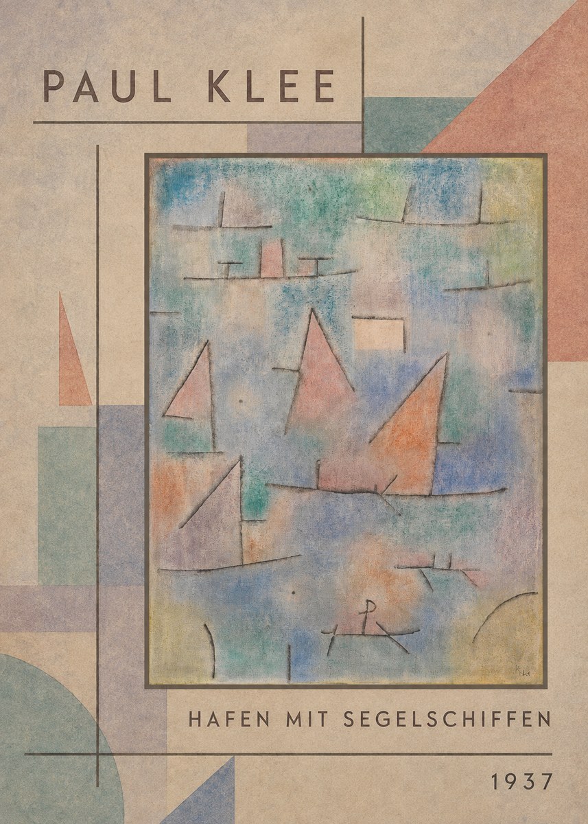 Paul Klee Hafen Mit Segelschiffen No2 - Plakat
