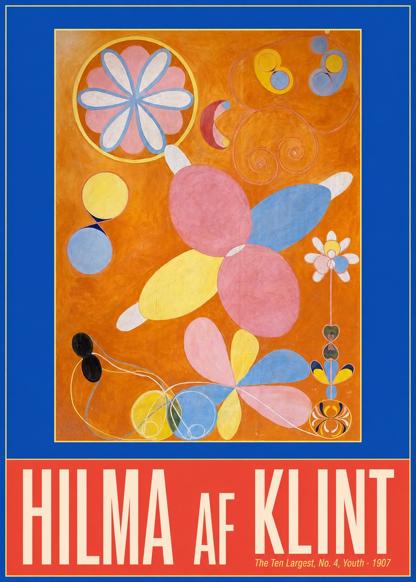 Hilma af Klint The Ten Largest, No. 4, Youth No2 - Plakat