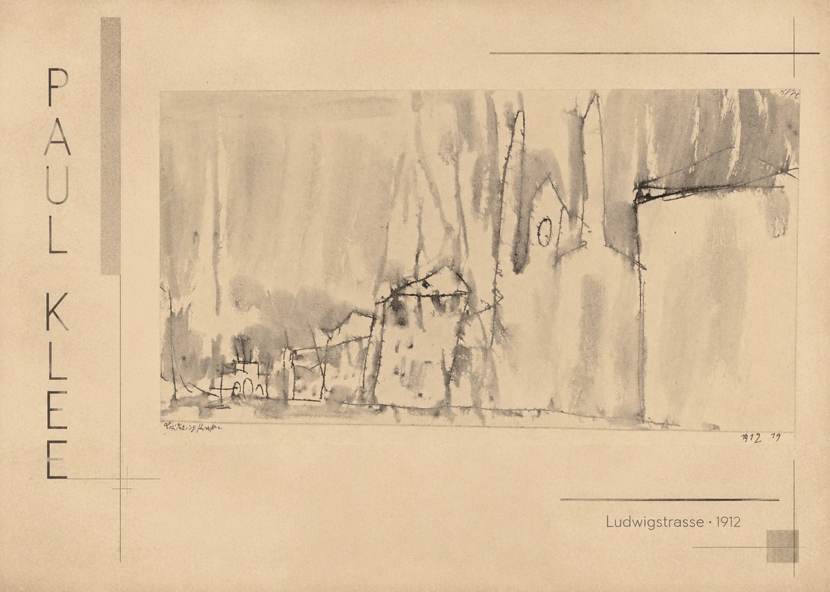 Paul Klee Ludwigstrasse No3 - Plakat