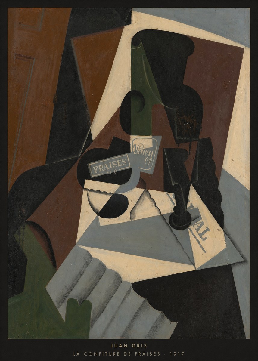 Juan Gris La Confiture De Fraises No6 - Plakat