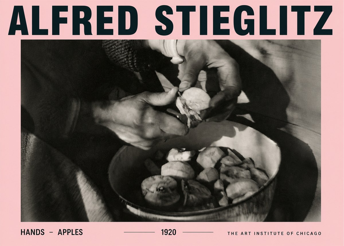 Alfred Stieglitz Hands - Apples No4 - Plakat