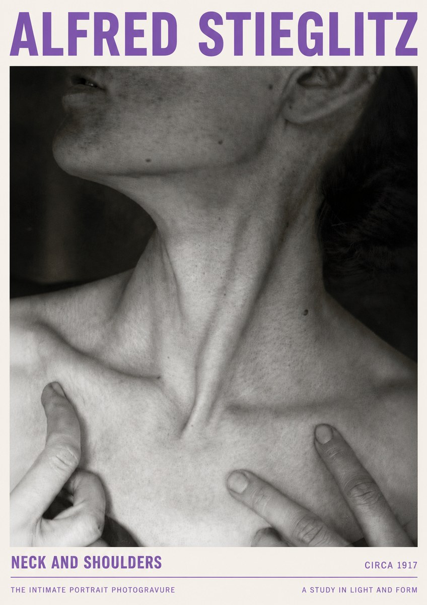 Alfred Stieglitz Neck and Shoulders No4 - Plakat