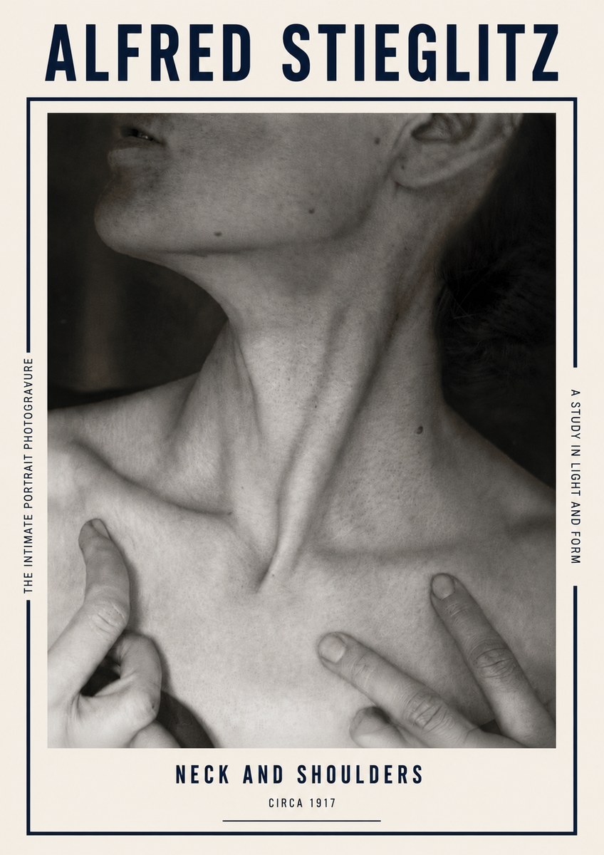 Alfred Stieglitz Neck and Shoulders No5 - Plakat