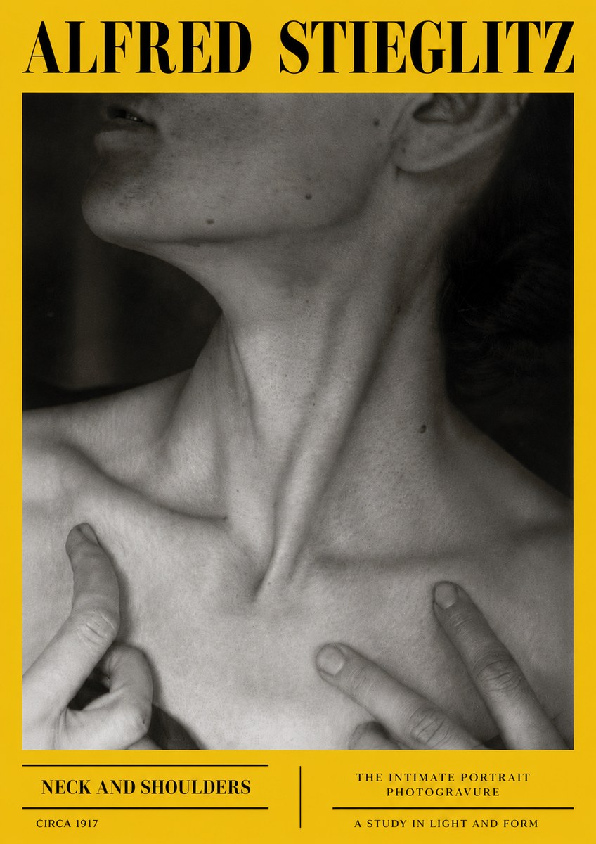 Alfred Stieglitz Neck and Shoulders No6 - Plakat