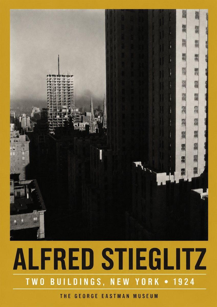 Alfred Stieglitz Two Buildings, New York No3 - Plakat