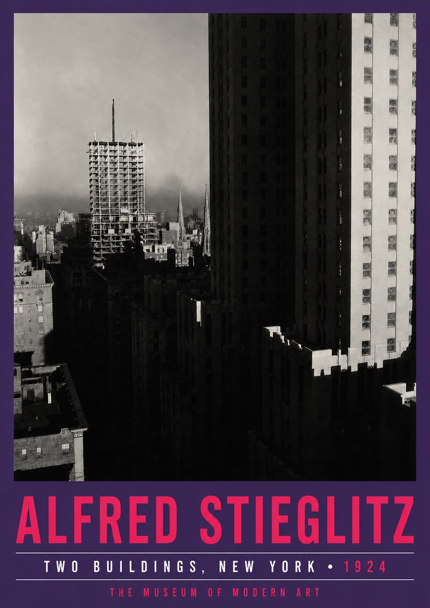 Alfred Stieglitz Two Buildings, New York No5 - Plakat