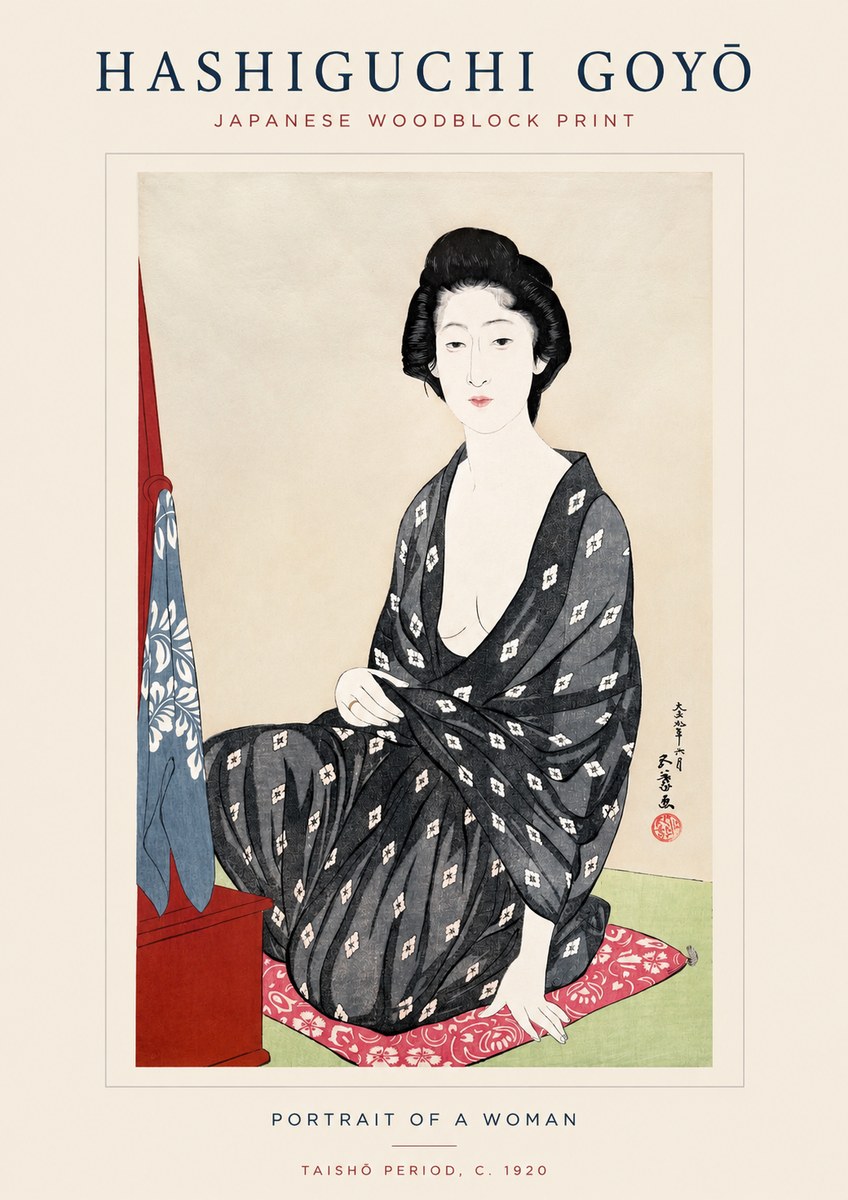 Hashiguchi Goyō Portrait of a Woman No1 - Plakat