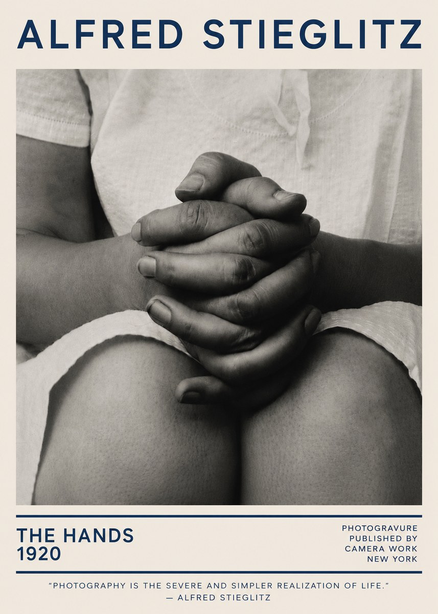 Alfred Stieglitz The Hands No5 - Plakat