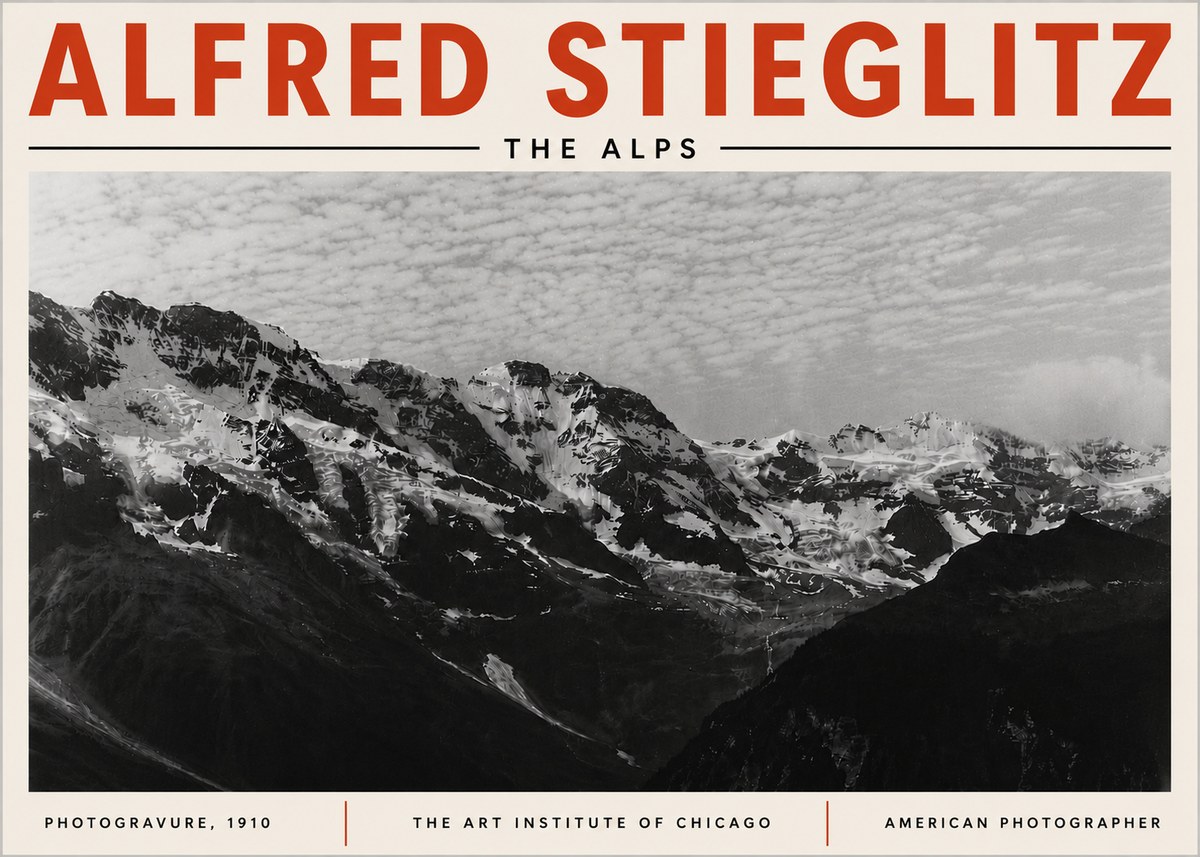 Alfred Stieglitz The Alps No6 - Plakat