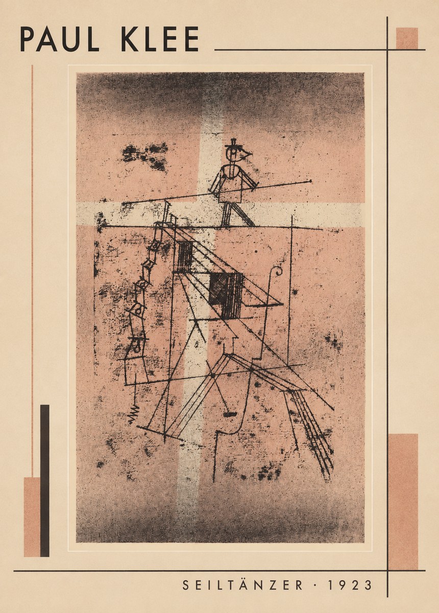 Paul Klee Seiltänzer III No1 - Plakat