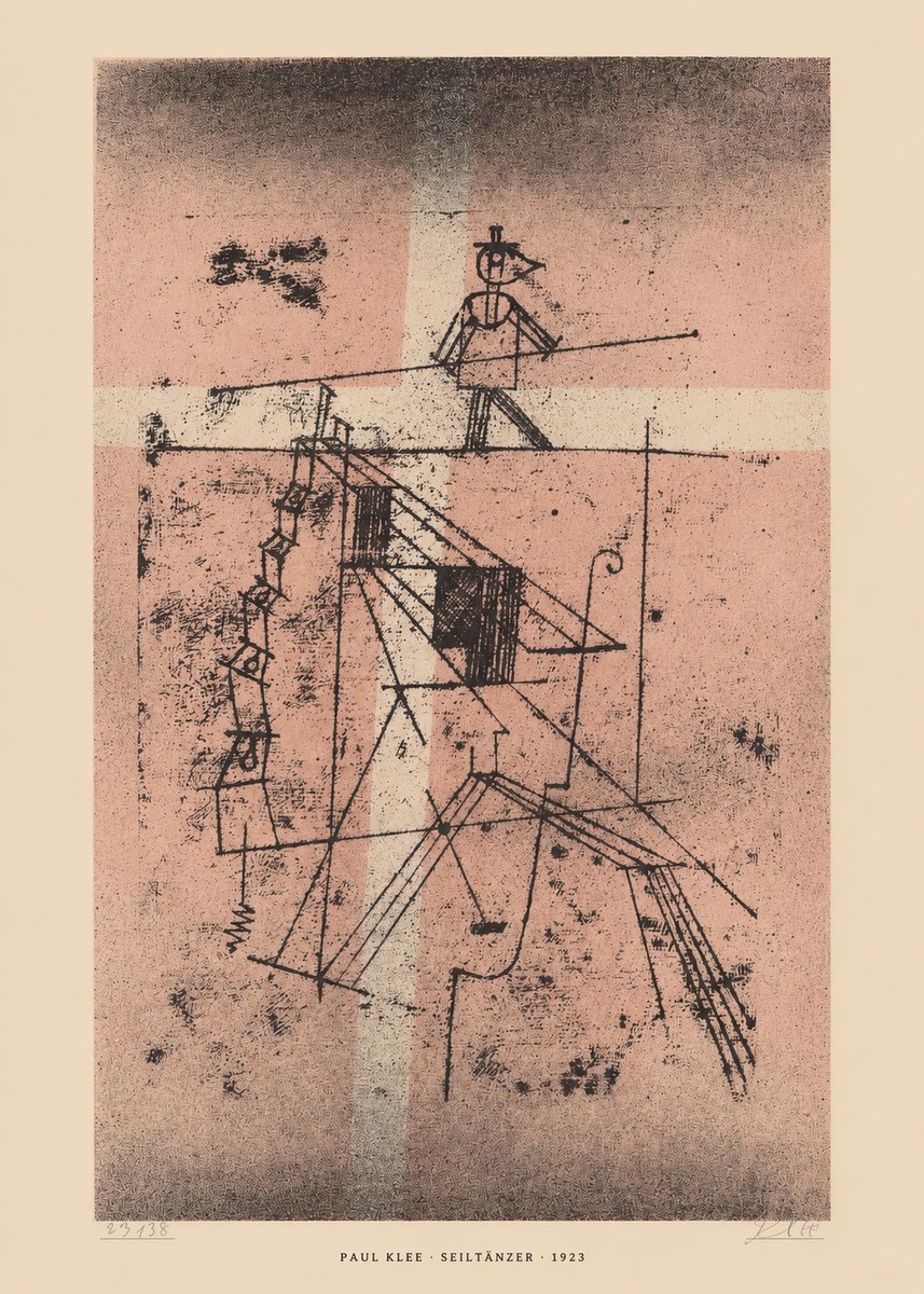 Paul Klee Seiltänzer III No6 - Plakat