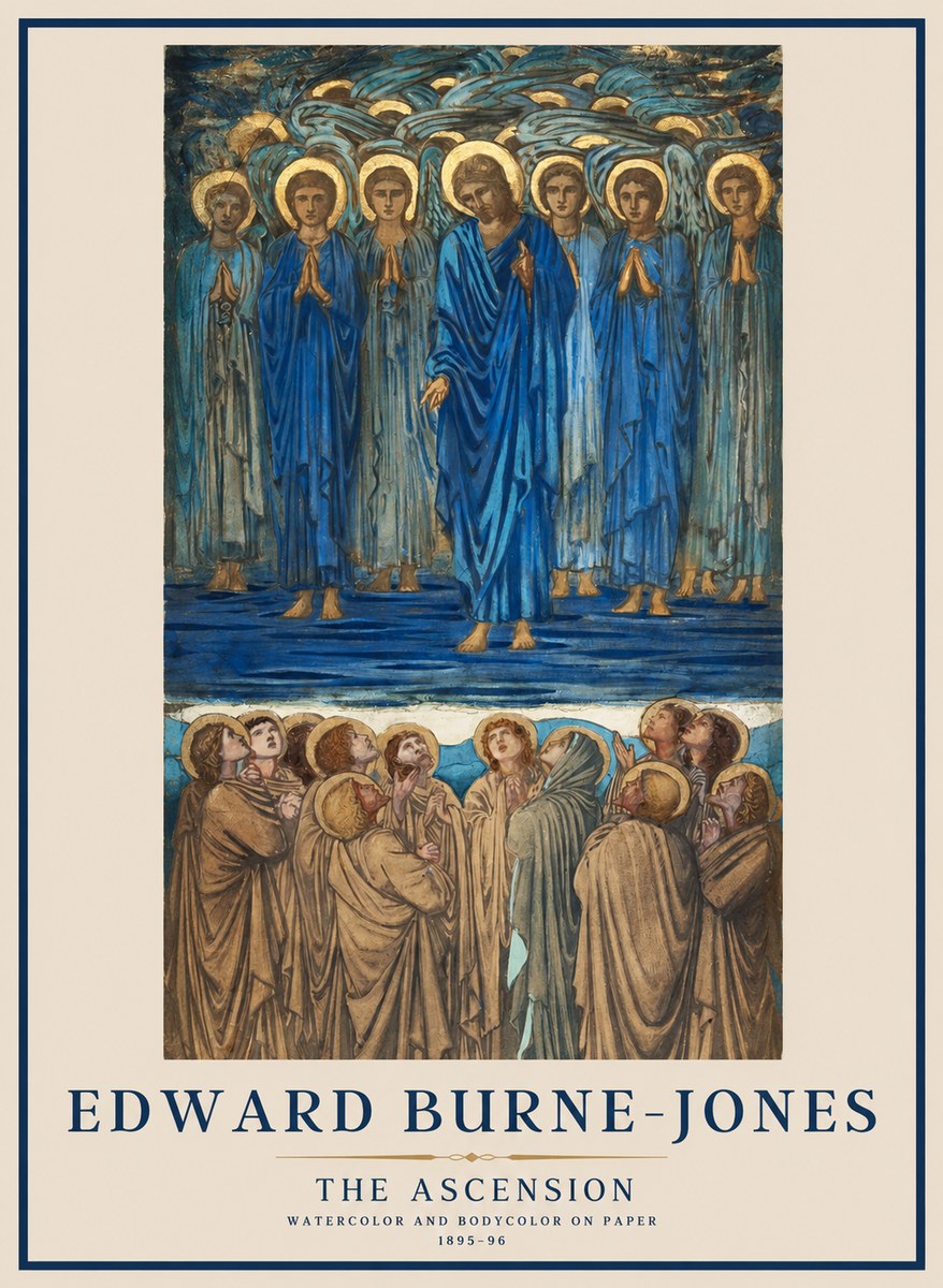 Edward Burne-Jones The Ascension No1 - Plakat