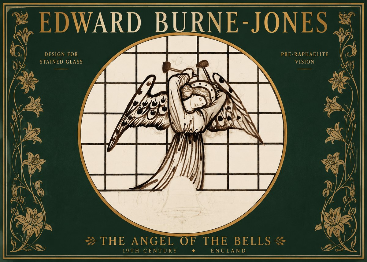 Edward Burne-Jones The Angel of the Bells No2 - Plakat