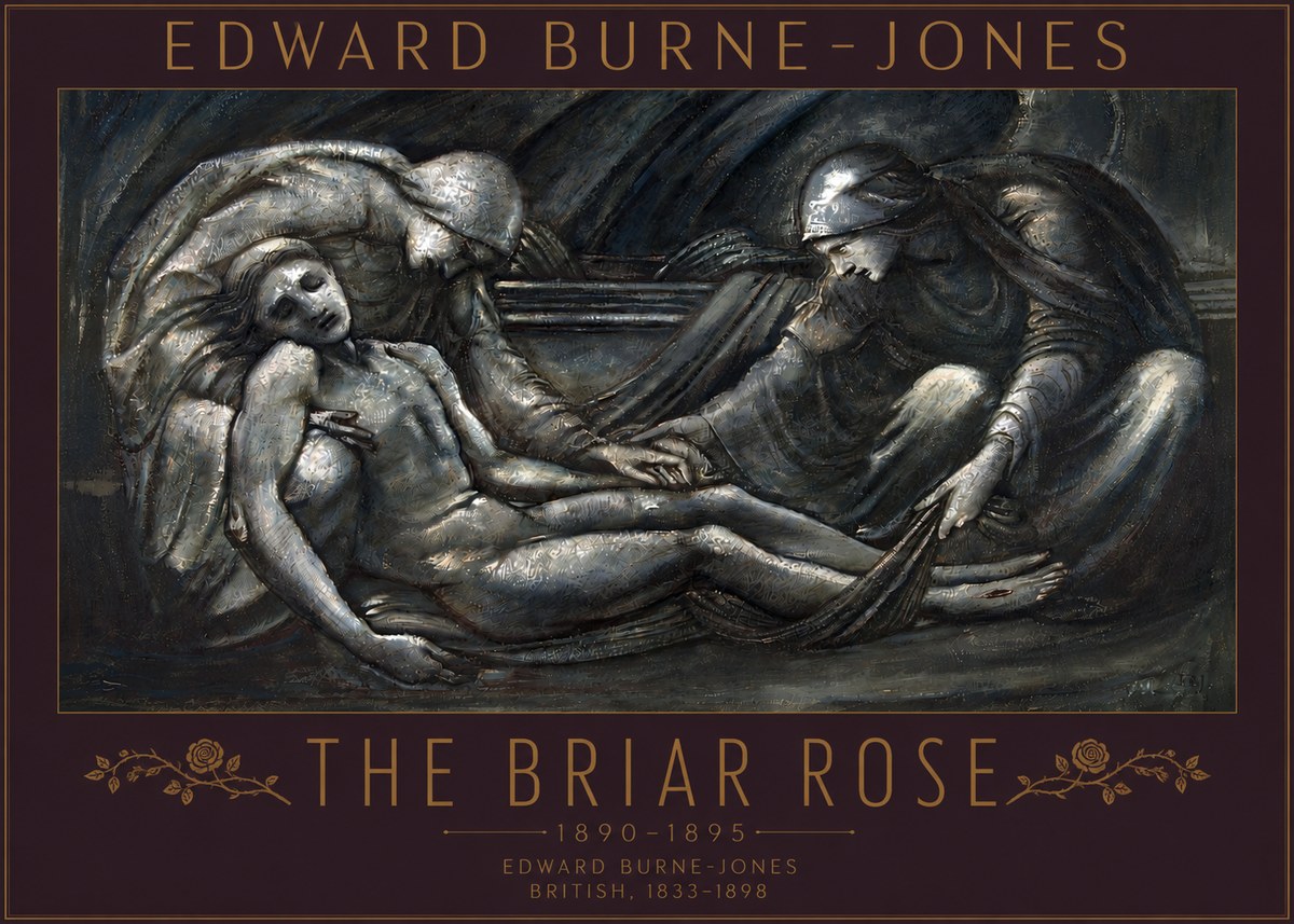 Edward Burne-Jones The Briar Rose No5 - Plakat