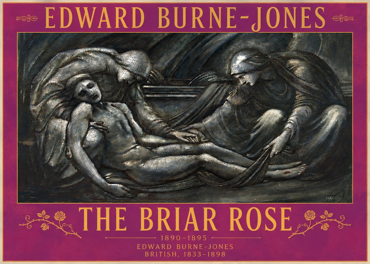 Edward Burne-Jones The Briar Rose No6 - Plakat