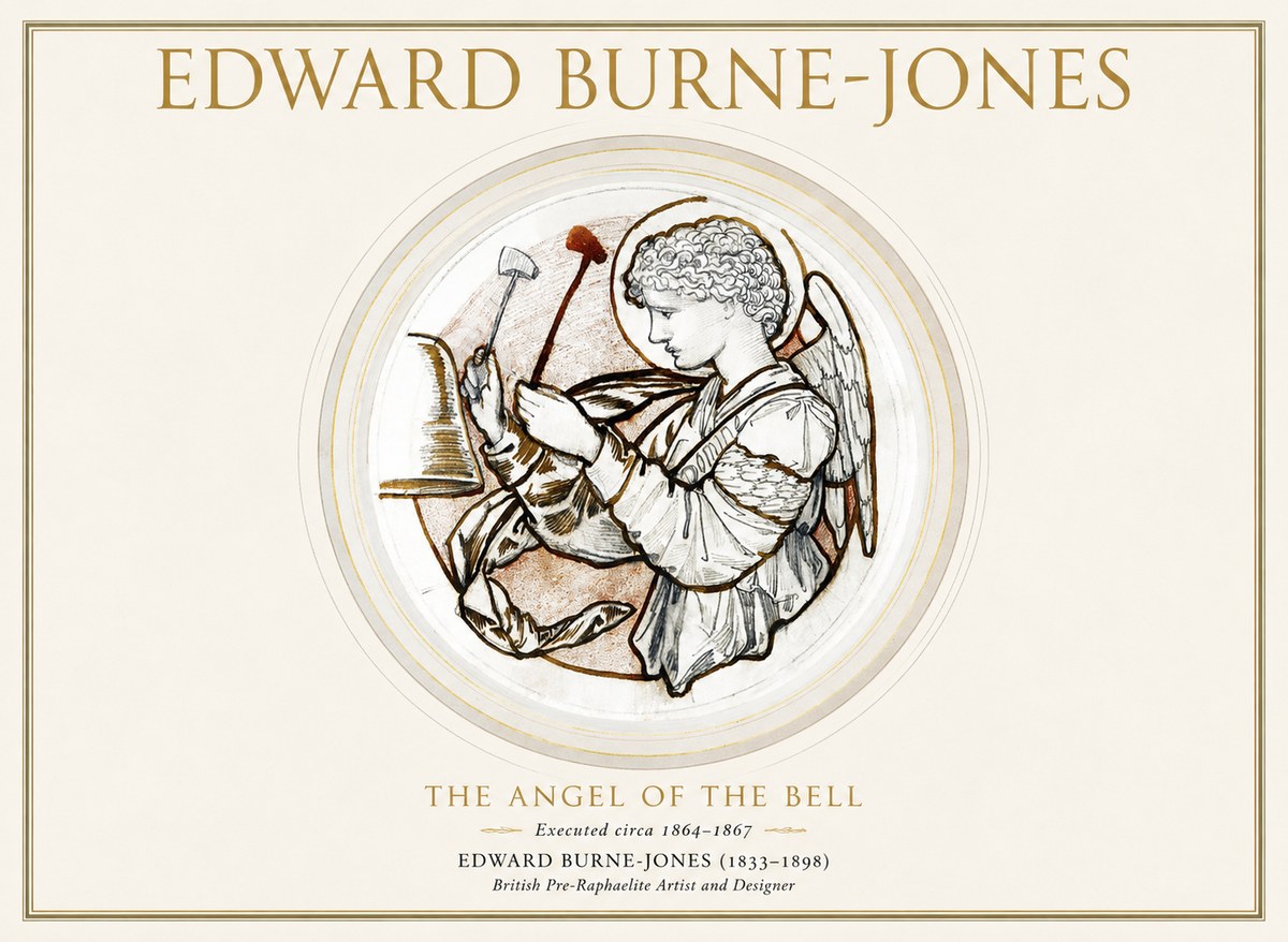Edward Burne-Jones The Angel of the Bell No1 - Plakat