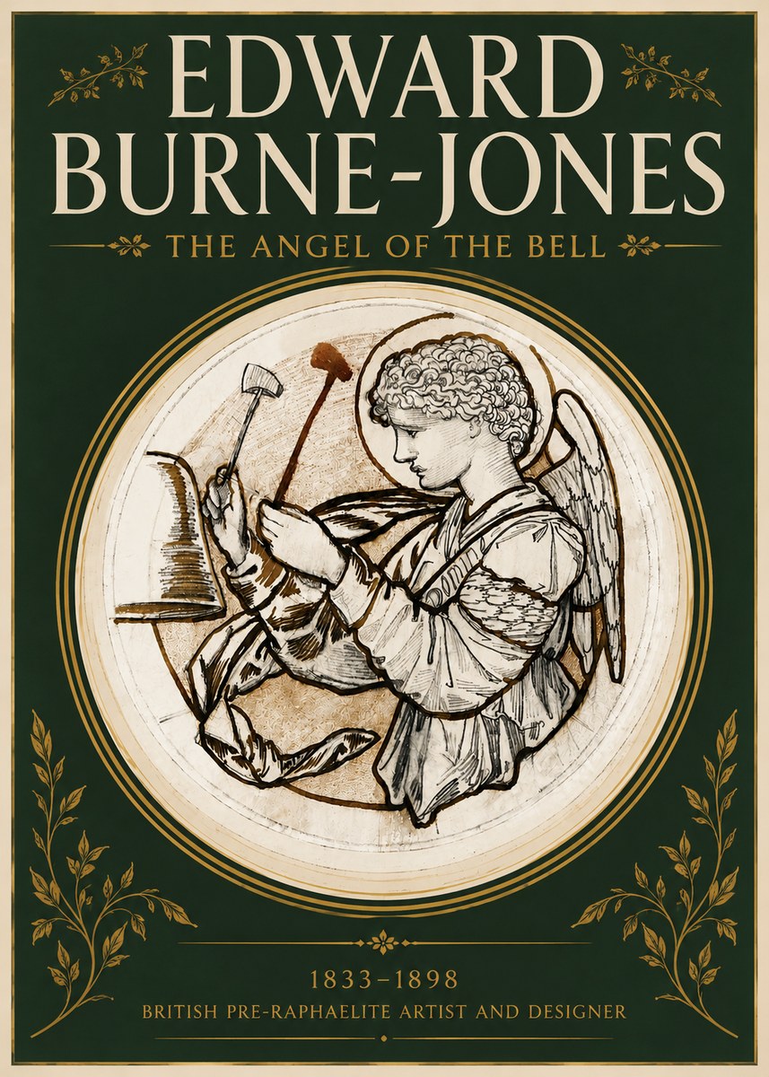 Edward Burne-Jones The Angel of the Bell No4 - Plakat