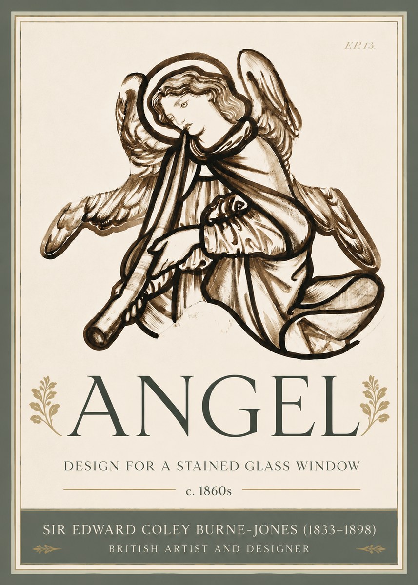 Edward Burne-Jones Angel No6 - Plakat
