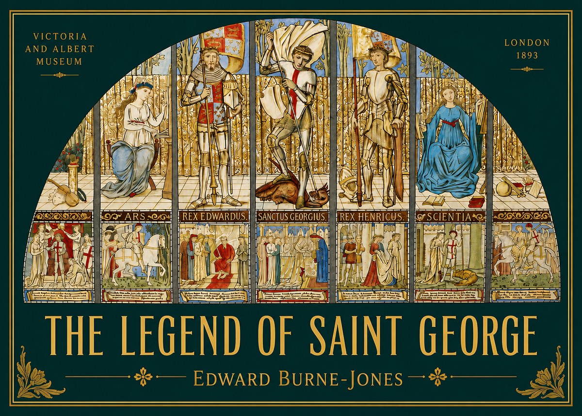 Edward Burne-Jones The Legend of Saint George No2 - Plakat