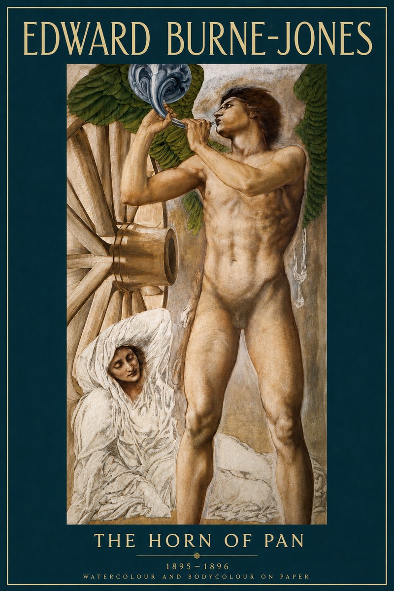 Edward Burne-Jones The Hour of the Soul No4 - Plakat