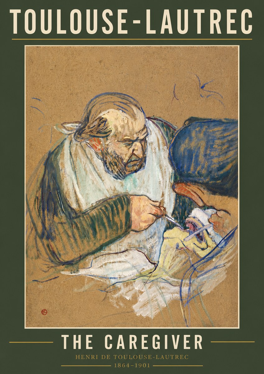 Toulouse-Lautrec The Caregiver No5 - Plakat