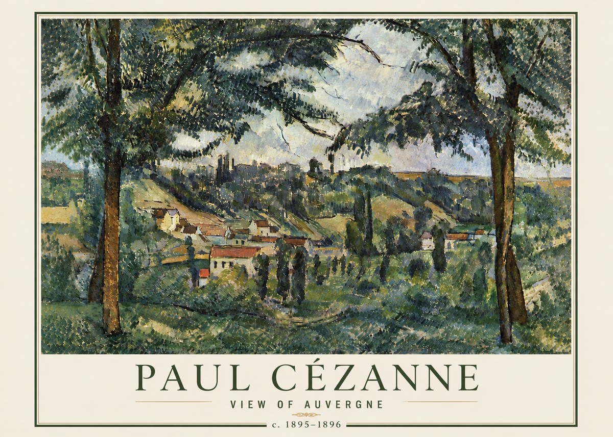 Paul Cézanne View of Auvergne No6 - Plakat