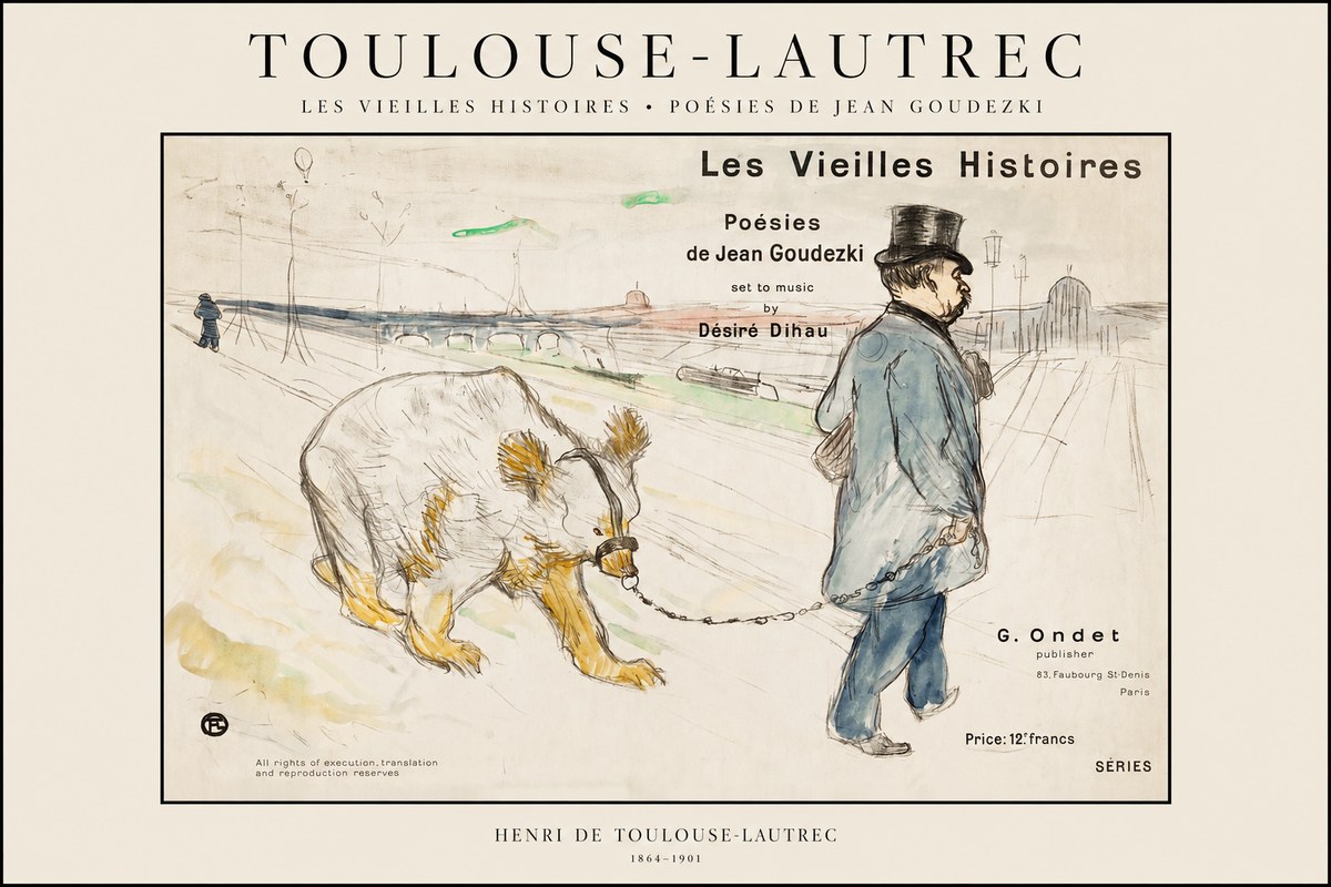 Toulouse-Lautrec Les Vieilles Histoires II No1 - Plakat