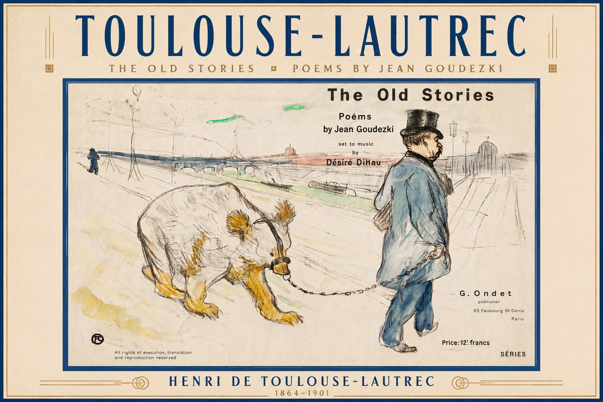 Toulouse-Lautrec Les Vieilles Histoires II No6 - Plakat