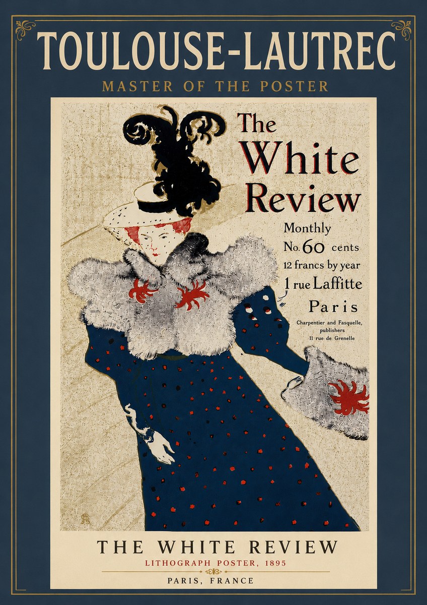 Toulouse-Lautrec The White Review No5 - Plakat