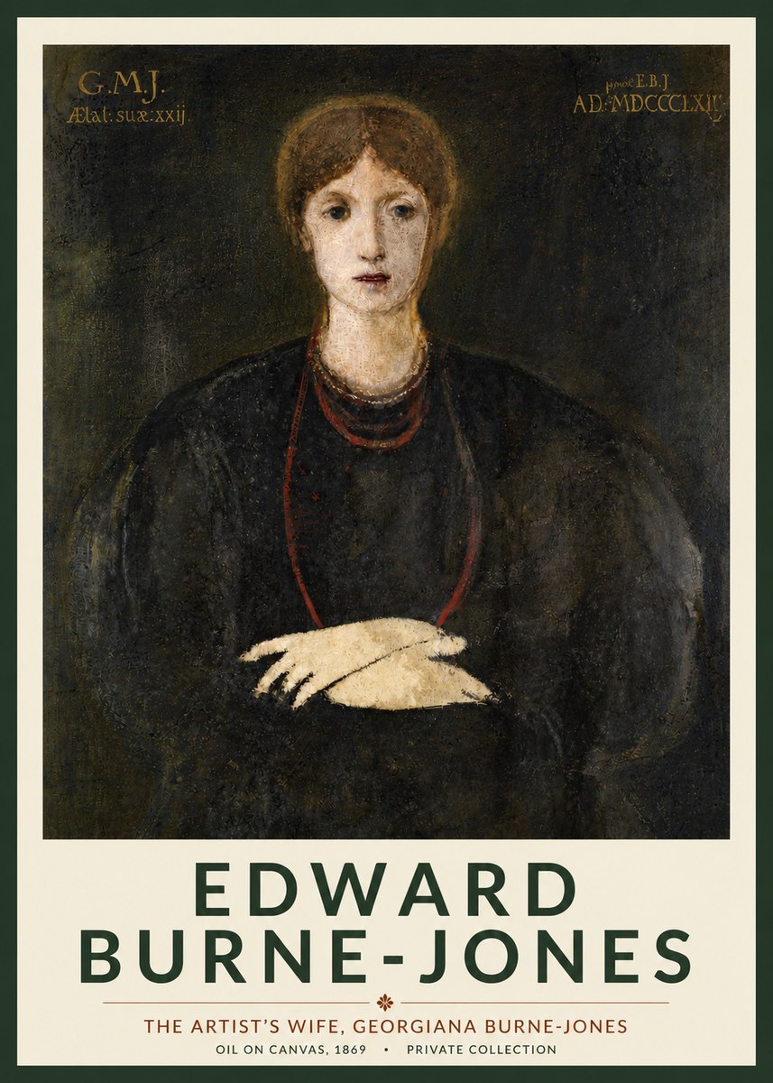 Edward Burne-Jones The Artist's Wife, Georgiana Burne-jones No4 - Plakat