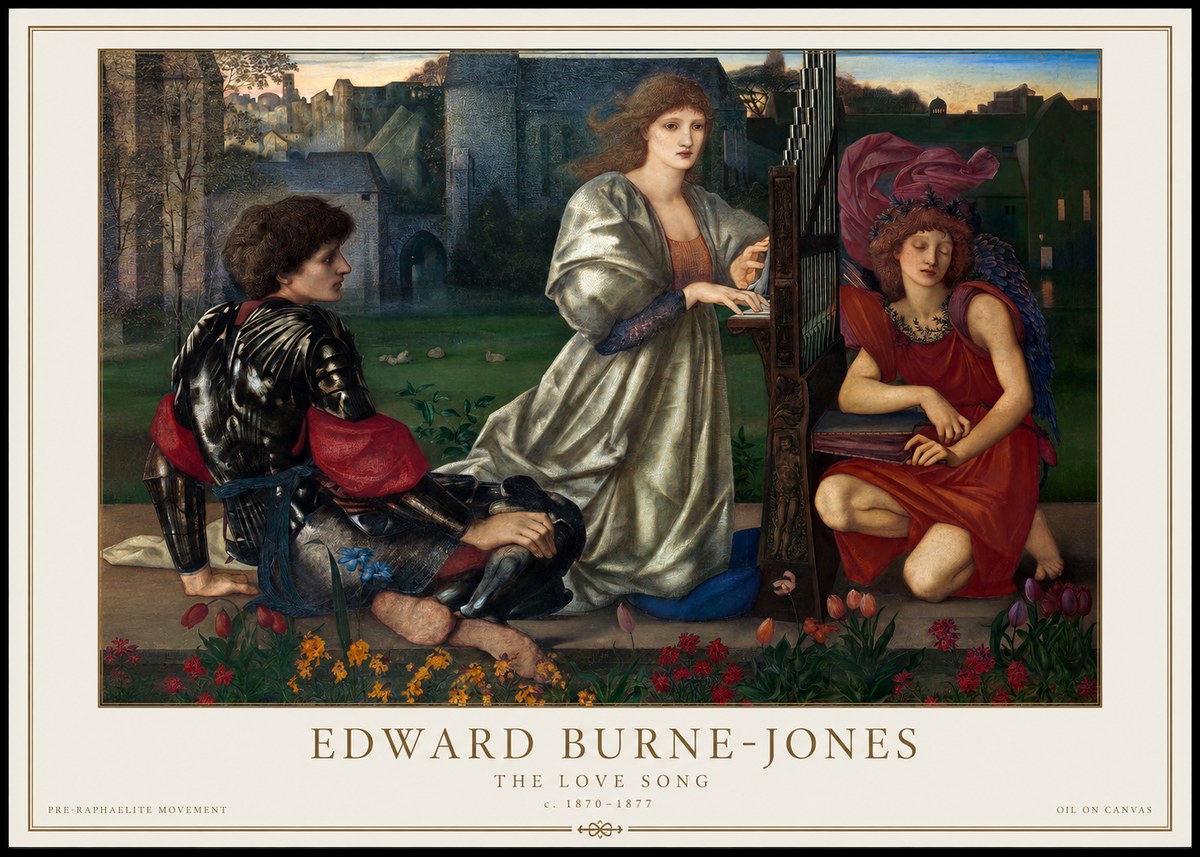 Edward Burne-Jones The Love Song No1 - Plakat