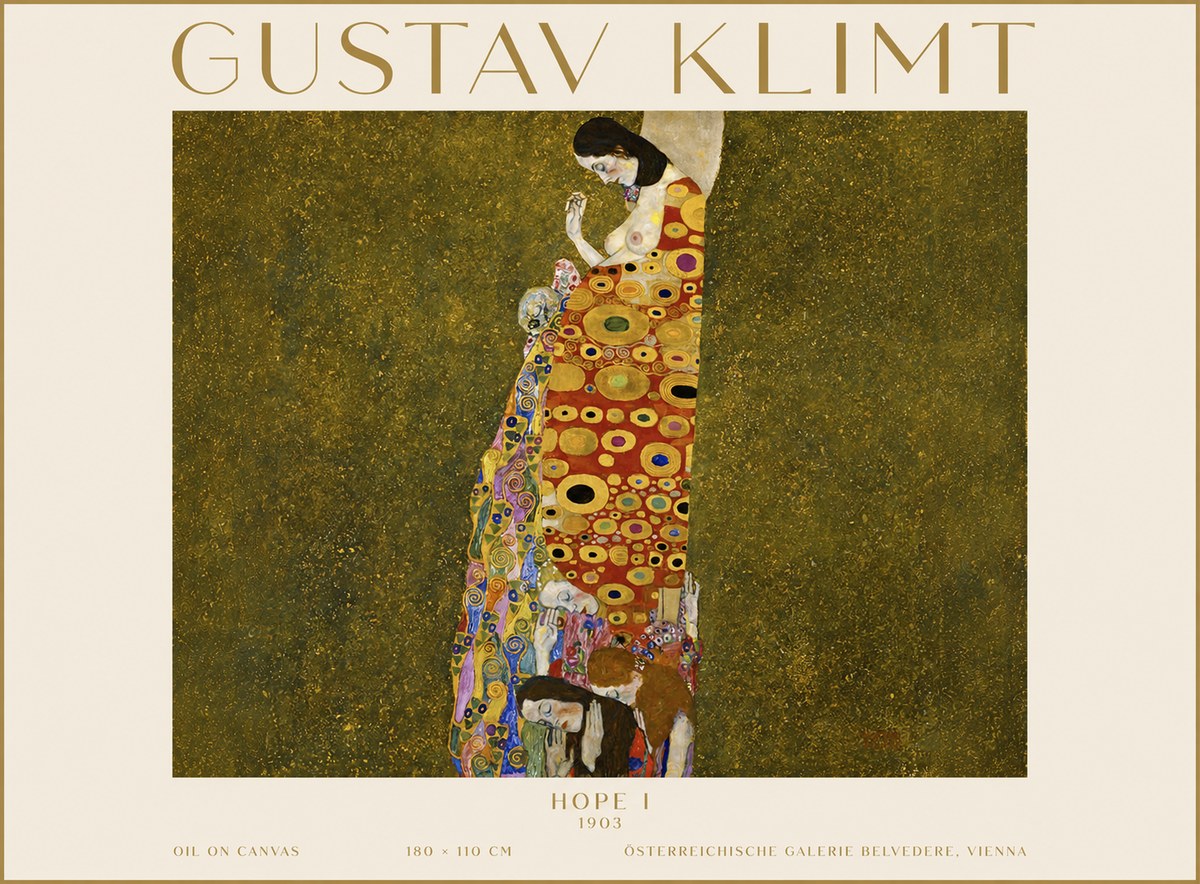 Klimt Hope I No3 - Plakat